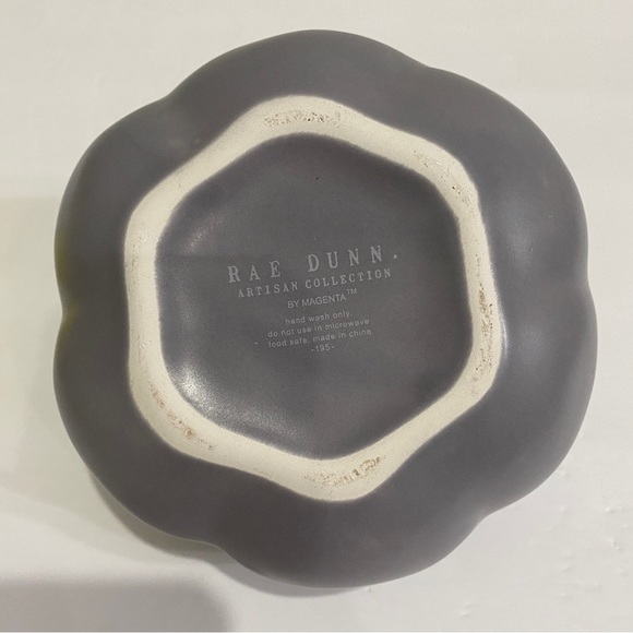 Rae Dunn Mini FALL holiday decor Pumpkin - Grey - 4 inch - Canister - Picture 9 of 10